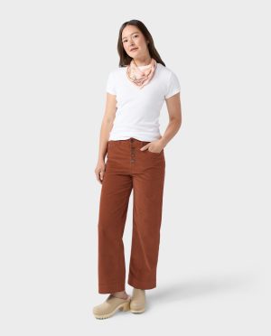 Women’s Rivet Wide Leg Cord