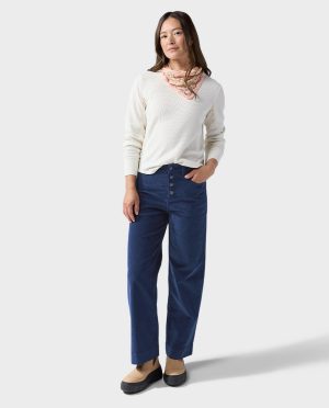 Women’s Rivet Wide Leg Cord