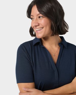 Women’s Alpin Lightweight Merino Polo SS