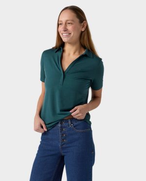 Women’s Alpin Lightweight Merino Polo SS