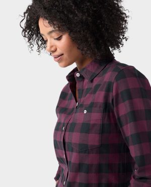 Women’s Miter Stretch Lightweight Flannel Shirt