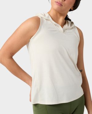 Women’s Divide Sleeveless Hoodie
