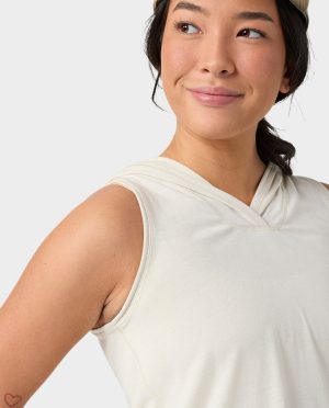 Women’s Divide Sleeveless Hoodie