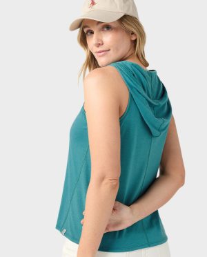 Women’s Divide Sleeveless Hoodie