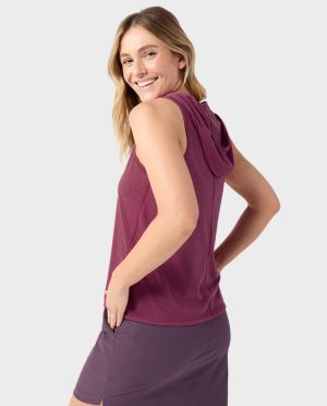 Women’s Divide Sleeveless Hoodie