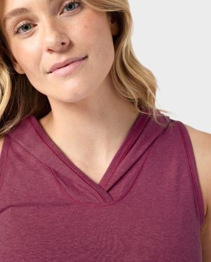 Women’s Divide Sleeveless Hoodie