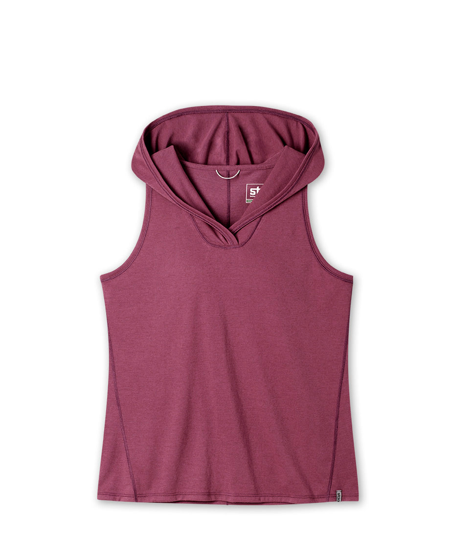 Women's Divide Sleeveless Hoodie