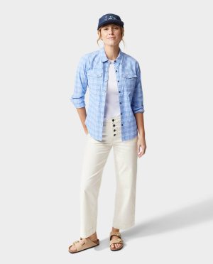 Women’s Rivet Wide Leg Canvas Pant