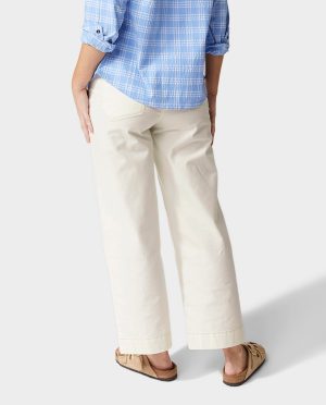 Women’s Rivet Wide Leg Canvas Pant