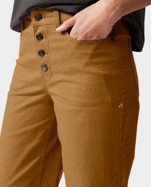 Women’s Rivet Wide Leg Canvas Pant