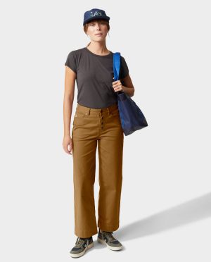 Women’s Rivet Wide Leg Canvas Pant