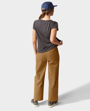 Women’s Rivet Wide Leg Canvas Pant