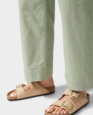 Women’s Rivet Wide Leg Canvas Pant