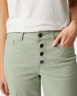 Women’s Rivet Wide Leg Canvas Pant