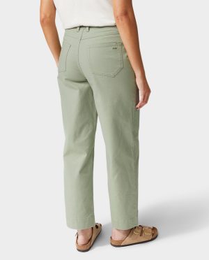 Women’s Rivet Wide Leg Canvas Pant