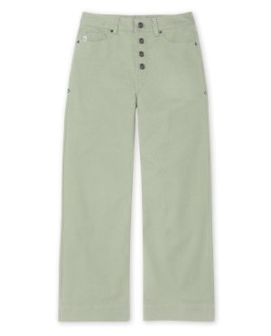 Women’s Rivet Wide Leg Canvas Pant