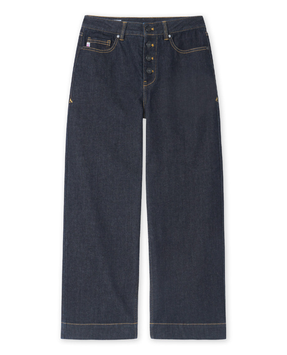 Women's Rivet Wide Leg Jean