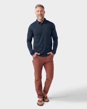 Men’s Alpin Lightweight Merino Polo LS