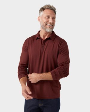 Men’s Alpin Lightweight Merino Polo LS